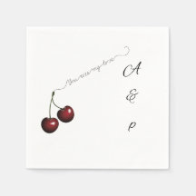 : Lindo Cereza "Eres Mi Amor" Servilletas De Papel