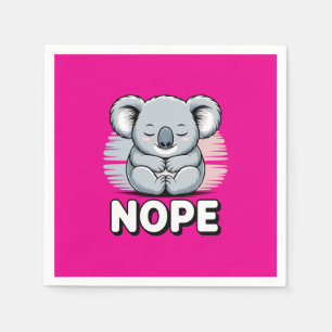 Servilleta De Papel Lindo koala dormido “No” divertido cartoon