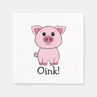 Servilleta De Papel ¡Lindo Oink Cerdo! Granja