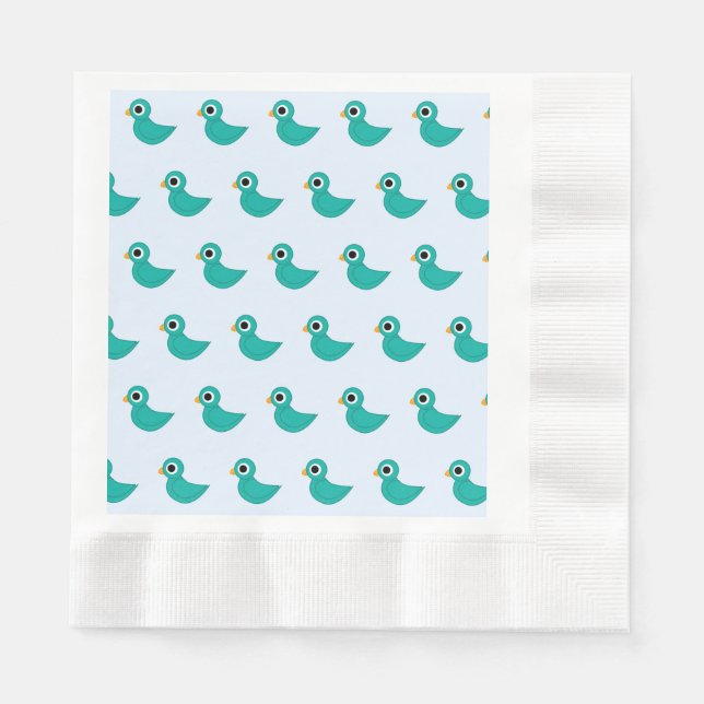 Servilleta De Papel Lindo pájaro azul (Anverso)