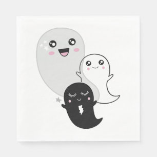 Servilleta De Papel lindos fantasmas halloween kawaii