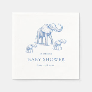 Servilleta De Papel lindos libros azules de safari para bebés