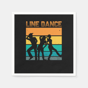 Servilleta De Papel Line Dance Country Dance Line Dancing Country Gift
