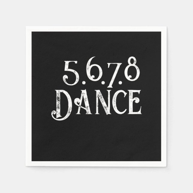 Servilleta De Papel Line Dance Country Music Cowboy Cowgirl Gift (Anverso)