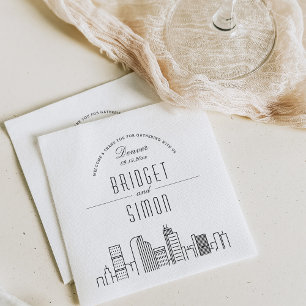 Servilleta De Papel Línea aérea Denver Deco Napkins de eventos de bo