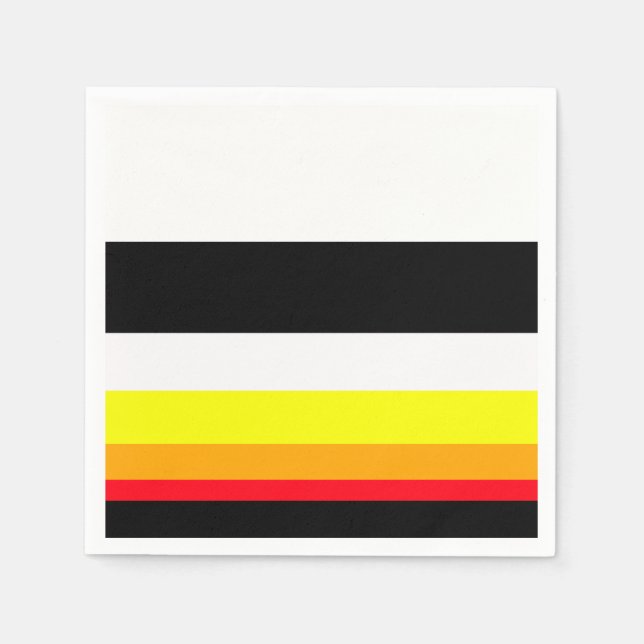 Servilleta De Papel Líneas de otoño (Anverso)