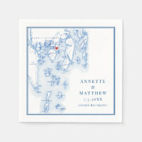 Linekin Bay Resort Maine Map Elegante Boda de la M