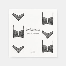 Servilleta De Papel Lingerie Bridal Shower Bachelorette Panty Pattern