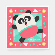 Lingokids Fiesta Paper Napkins con Elliot