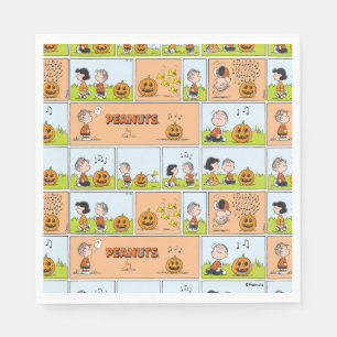 Servilleta De Papel Linus & Lucy   Cantando Jack-O-Lantern