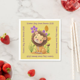 Servilleta De Papel Lion Cub Baby Shower