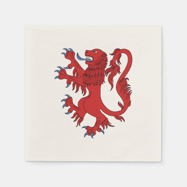 Servilleta De Papel Lion Rampant Gules (Anverso)