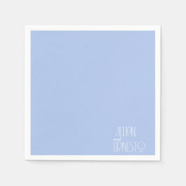 Servilleta De Papel Lirio azul claro sólido del Personalizado del vall