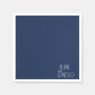 Servilleta De Papel Lirio azul oscuro sólido del Personalizado del val