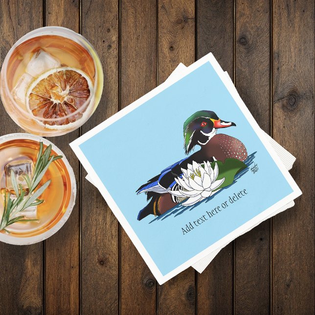 Servilleta De Papel Lirio de agua de pato de madera (Subido por el creador)