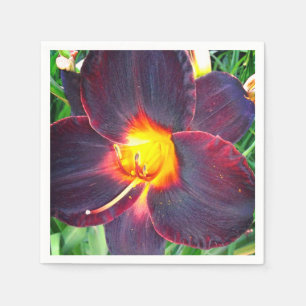 Servilleta De Papel Lirio de Purple Crimson