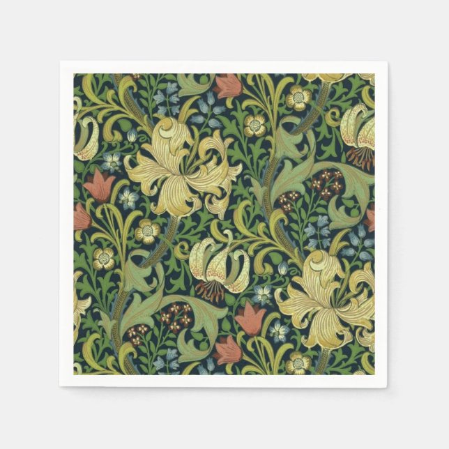 Servilleta De Papel Lirio dorado (Anverso)