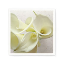 Lirios de cal blanca por encima