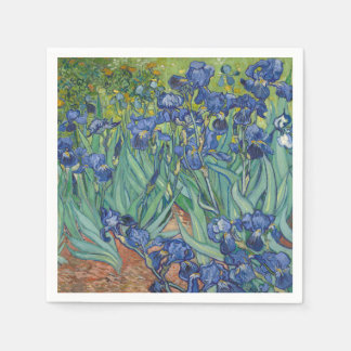 Servilleta De Papel Lirios, pintura al óleo floral, Vincent Van Gogh