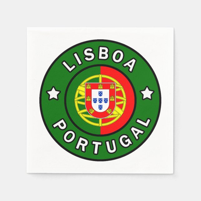 Servilleta De Papel Lisboa Portugal (Anverso)