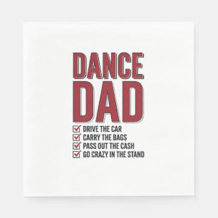 Servilleta De Papel Lista de verificación de Dance Dad Diseño de graba