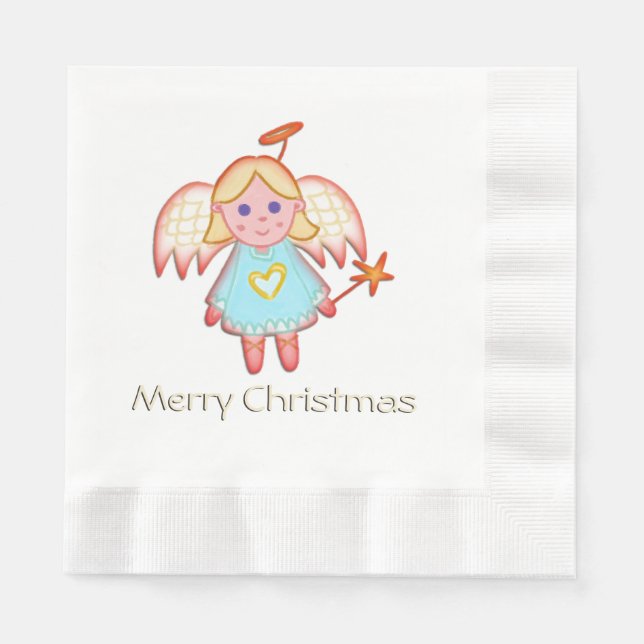 Servilleta De Papel Little Angel Merry Christmas (Anverso)