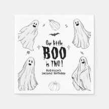 Little Boo Cumple Dos Halloween Segundo Cumpleaños