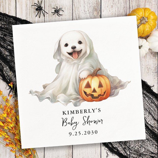 Servilleta De Papel Little Boo Cute Halloween Simple Baby Shower (Subido por el creador)