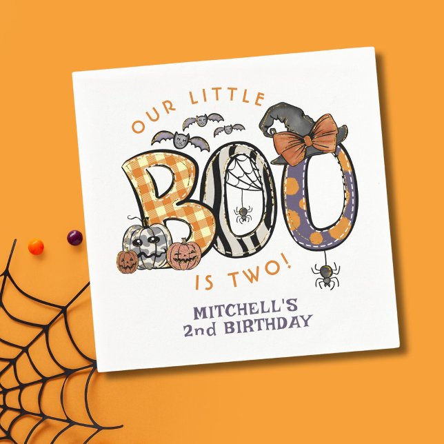 Servilleta De Papel Little Boo es dos cumpleaños de Halloween (Subido por el creador)