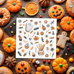 Servilleta De Papel Little Boo Halloween Baby Shower