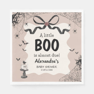 Servilleta De Papel Little Boo Halloween Gothic Baby Shower