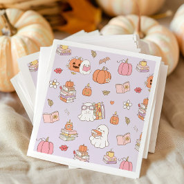 Servilleta De Papel Little Boo Lilac Whimsical Books Baby Shower