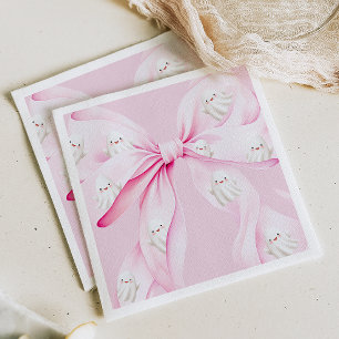 Servilleta De Papel Little Boo PINK Bow Baby Shower