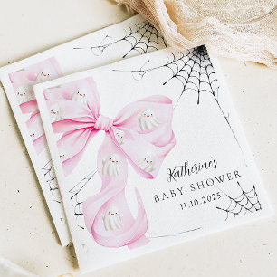 Servilleta De Papel Little Boo PINK Bow Baby Shower