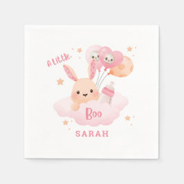Servilleta De Papel Little Boo Pink Halloween Baby Shower