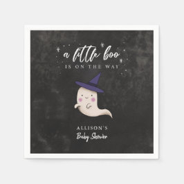 Servilleta De Papel Little Boo Witch Ghost Baby Shower