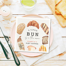 Servilleta De Papel Little Bun in the Oven Bakery Pastries Baby Shower