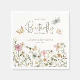 Servilleta De Papel Little Butfly Boho Baby Shower