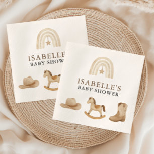 Servilleta De Papel Little Cowboy Baby Shower