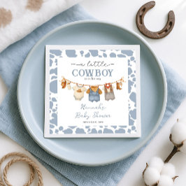 Servilleta De Papel Little Cowboy Western Baby Shower