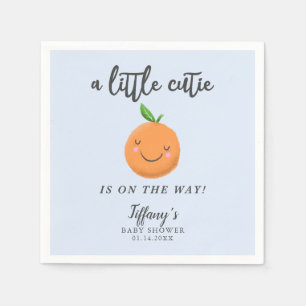 Servilleta De Papel Little Cutie Boy Baby Shower Clementine