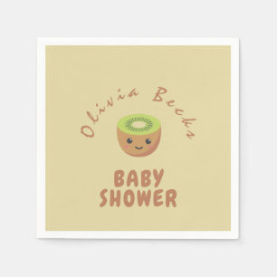 Servilleta De Papel Little Cutie Kiwi Baby Shower