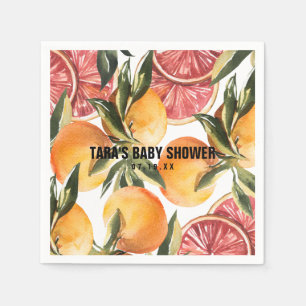 Servilleta De Papel Little Cutie Naranja Botánico Naranja para Baby