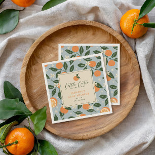Servilleta De Papel Little Cutie Naranja Citrus Baby Shower