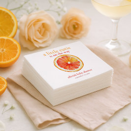 Servilleta De Papel Little Cutie Orange Slice Baby Shower 