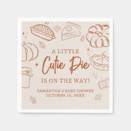 Servilleta De Papel Little Cutie Pie Fall Baby Shower