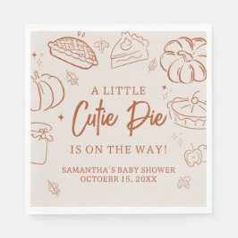 Servilleta De Papel Little Cutie Pie Fall Baby Shower