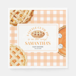 Servilleta De Papel Little Cutie Pie Gingham Baby Shower