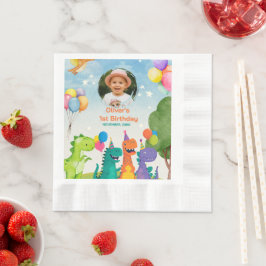 Servilleta De Papel Little Dino 1st Birthday