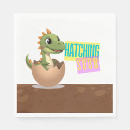 Servilleta De Papel Little Dinosaur Hatching Soon